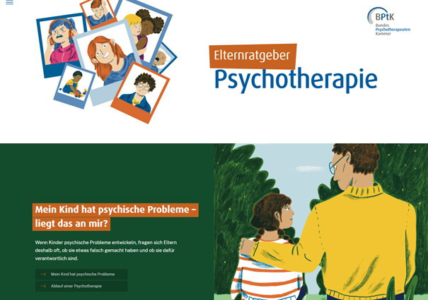 Elternratgeber Psychotherapie